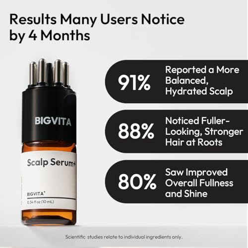 BIGVITA Scalp Serum+ with patented Massaging Applicator, AnaGain™,