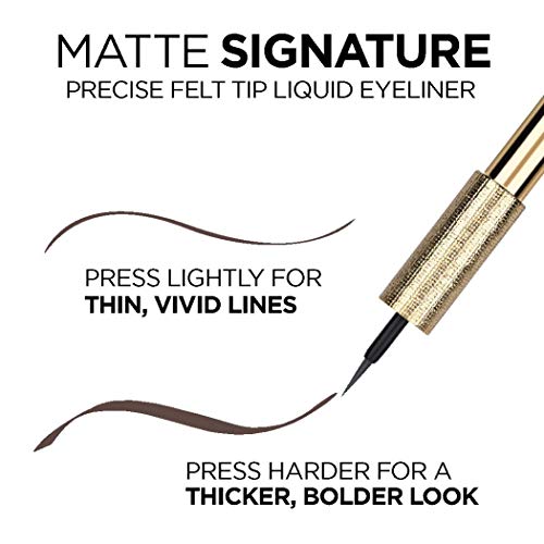 L'Oreal Paris Matte Signature Waterproof Liquid Eyeliner, Greige