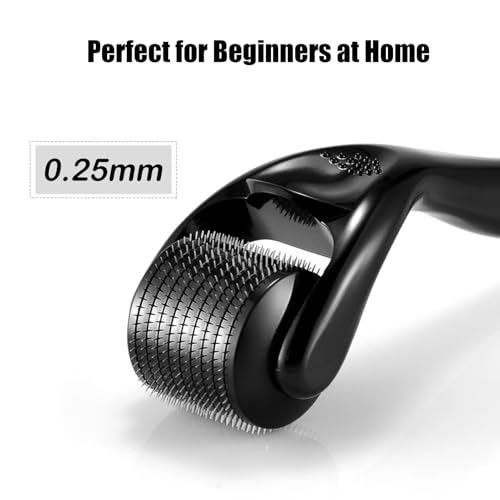 Microneedle Derma Roller 0.25mm for Hair Face Skin Home Use - Portable & Easy to Use