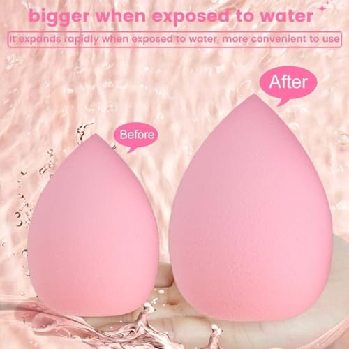 Skincare Face Wash Spa Headband and Wristband Set Makeup Sponge Pieces Powder Puff Face Soft Triangle Makeup Puff Women and Teen Girl Gifts Trendy Stuff