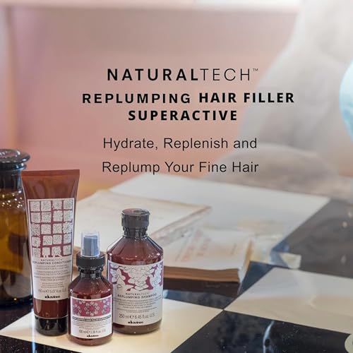 Davines Naturaltech REPLUMPING Hair Filler Superactive, Leave-In Treatment To Invigorate, Add Shine And Fullness, Anti-Humidity Styling Protection, 3.38 Fl Oz