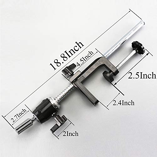 Adjustable Metal Wig Stand with C Clamp & 360° Rotator