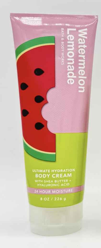 Bath and Body Works Gift Set of of 2 - 8 oz Body Cream - (Watermelon Lemonade)