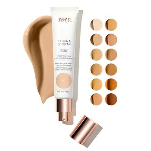 Toty by Sofia Vergara - lumina CC Cream SPF 50+, 100% Mineral Color Correcting Cream - Medium Coverage Foundation & Broad Spectrum Sunscreen for Face - Non Comedogenic - 1C IVORY NUDE