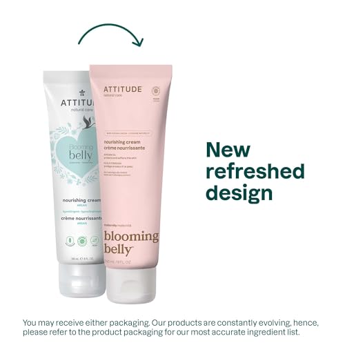 ATTITUDE Pregnancy Nourishing Body Cream, EWG Verified, 8 Fl Oz