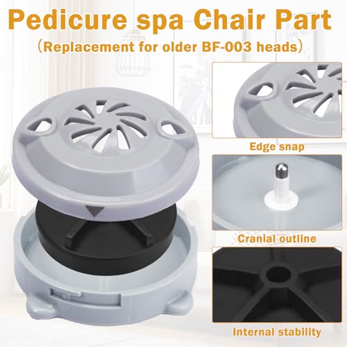 BF-004 Pipeless Magnetic Jet Head Motor for LURACO Pedicure Spa Chair (2 Pack)