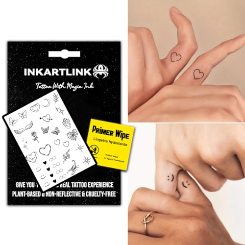 INKARTLINK Semi-Permanent Temporary Tattoos - Waterproof Henna Designs