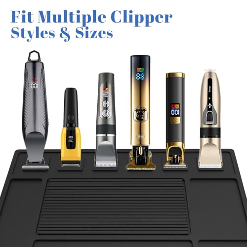 Magnetic Barber Mat for Clippers - 6 Magnets Tool Organizer
