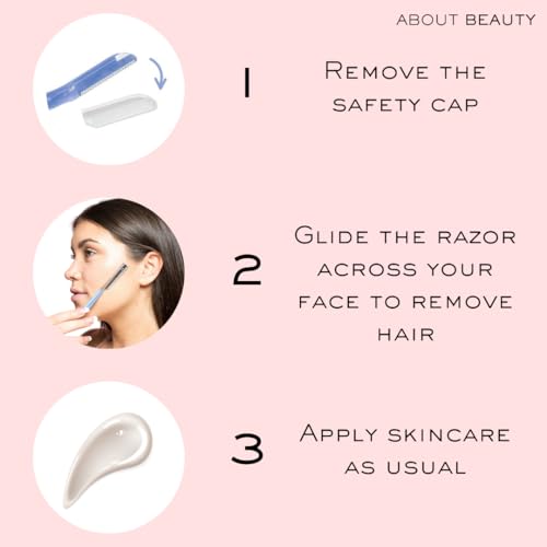 Facial Razors Kit for Women - Dermaplaning & Hair Removal, Portable