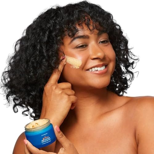 AAVRANI Glow Activating Exfoliator ? Stain-Free Turmeric Face Mask with Aloe, JoJoba, Shea, Lavender and Neem ? Exfoliating Clay Mask for Acne, Dark Spots, and Deep Pore Cleansing, 1.7 Fl Oz (New)