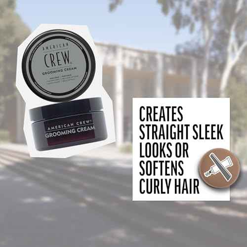 American Crew Men's Grooming Cream, Like Hair Gel with High Hold & High Shine, Stocking Stuffer for Him, 3 oz