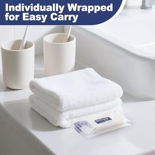 Travel Size Bars Soap in Bulk, Individually Wrapped 0.5 oz Mini Small Body Hand and Face Soaps Toiletries Amenities for Hotel, Shelter/Homeless/Nursing Home/Charity/Motel/Guest Bathroom (50)