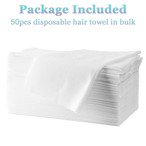Disposable Bath Towels 50-Count 19.7" x 27.6" Absorbent