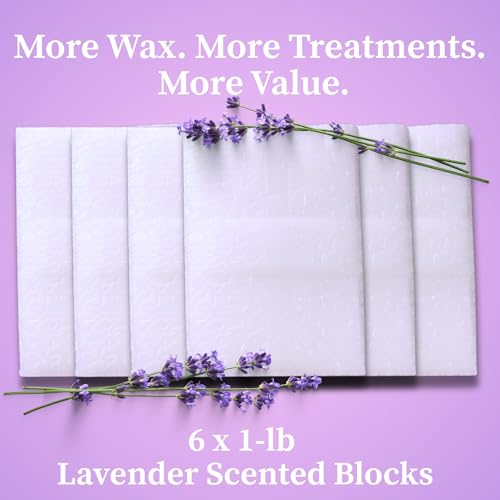Performa Lavender Paraffin Wax Refill Blocks for Hand & Foot Bath - 6 Pack