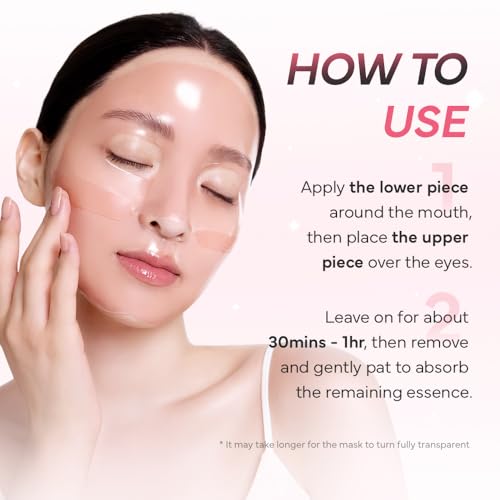 SAM'U PDRN Rejuvenating Full-In Hydrogel Mask, Visible Result Firming & Radiance Gel Mask with Collagen, Hyaluronic Acid ? Elasticity & Hydration & Brightening Glow Korean Facial Mask, 4 Sheets