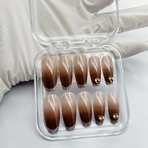 14-Pack Press On Nail Storage Boxes with 60 Adhesive Tapes