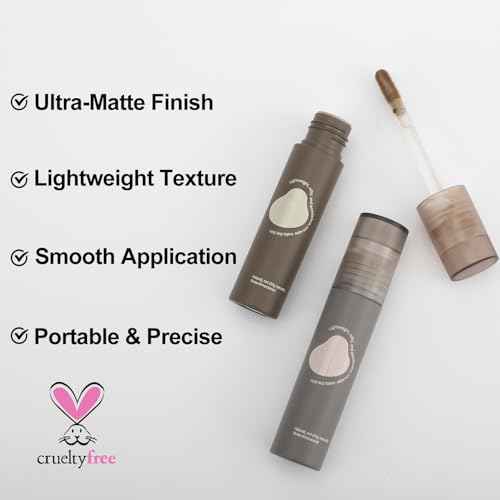 Erinde Cool Toned Liquid Contour Stick ? Cold Grey Cream Bronzer for Sculpted Look, Lightweight Blendable Matte Finish, Long Lasting Liquid Contouring Makeup, Vegan & Cruelty-Free, 102