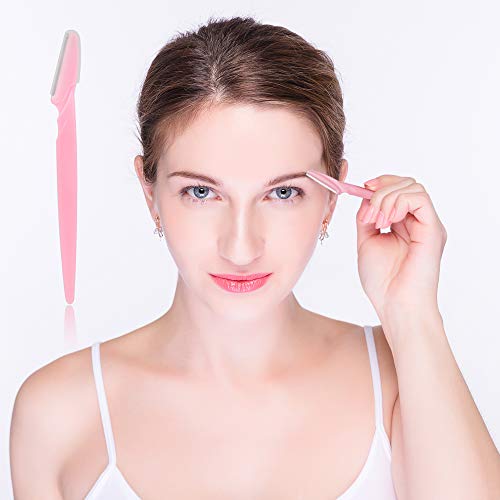 30 Pieces Eyebrow Razor Shaper Trimmer Shaver Facial Razor with Precision Cover for Women and Men