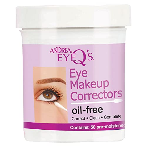 Andrea Eye Q Oil-Free Makeup Corrector Swabs, 50 Count
