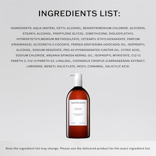 SACHAJUAN Moisturizing Conditioner, Repairs Damaged, Dry Bleached, Colored Hair, Moisture-Rich with Argan Oil