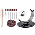 MelodySusie Portable Electric Nail Drill,PC120B Compact Efile with MelodySusie Nail Drill Pen & Bits Holder Stand