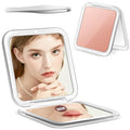 30X Magnifying Compact Mirror with Tweezers for Travel & Makeup