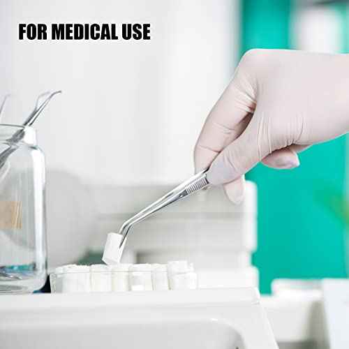 Stainless Steel Tweezers, with Curved Serrated Tip Multipurpose Sewing Machine Tweezers Forceps for Craft Repairing (10PCS)