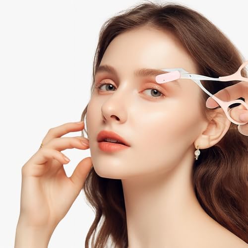 Eyebrow Trimmer Scissors with Comb - Precision Shaping for Women & Men