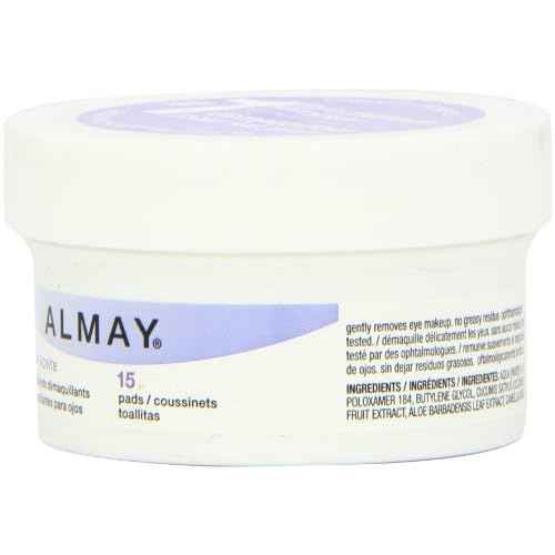 Almay Oil Free Eye Makeup Remover Pads, 15 Count in 1 box