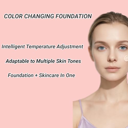 Gawysbm Korean Color Changing Foundation Natural 1 Fl Oz Auto-Adjusting Makeup