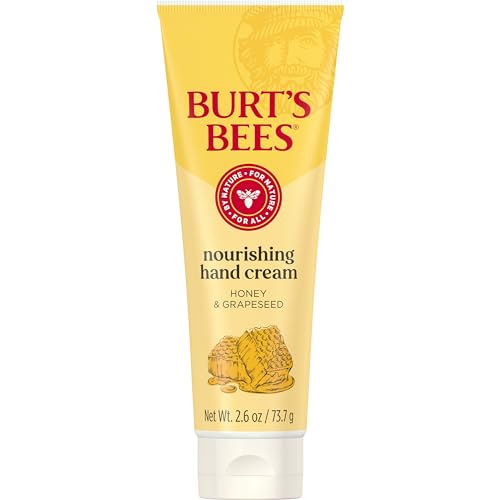 Burt's Bees Honey & Grapeseed Oil Nourishing Hand Cream for Dry Skin, 2.6 oz