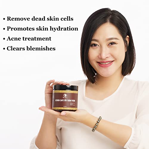 Coffee Body Scrub, Made in Vietnam (17.6oz)