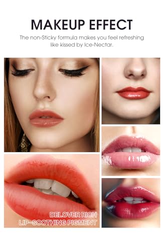 LANGMANNI 12-Piece Lip Gloss Set - Shiny Liquid Lip Glosses