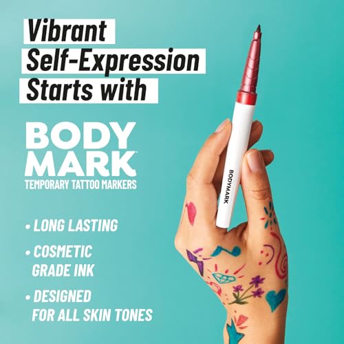 BodyMark Temporary Tattoo Markers 8-Pack Skin-Safe