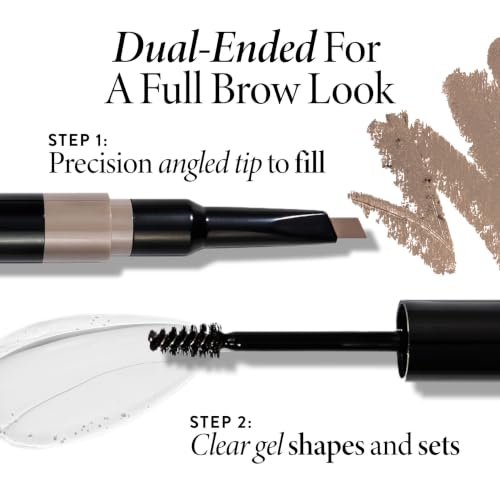 LAURA GELLER Sculpt-n-Stay 2-in-1 Eyebrow Pencil & Gel Blonde for Natural Full Brows