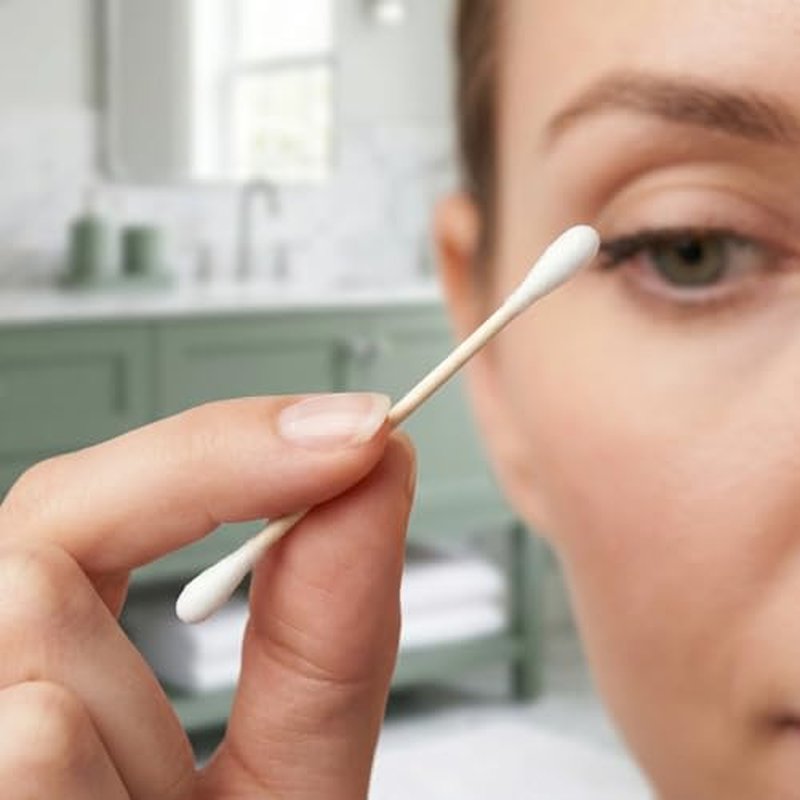 100 Eco-Friendly Cotton Swabs with Wooden Sticks for Personal Care