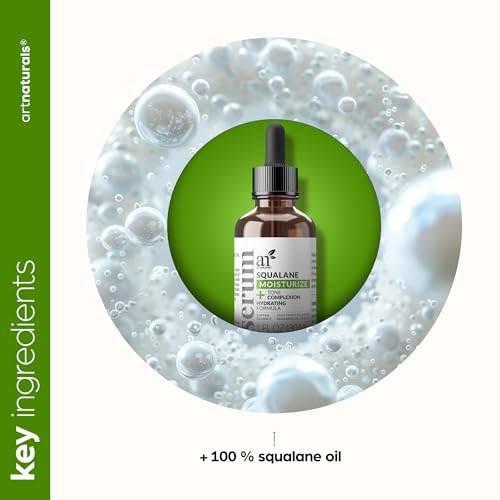 Artnaturals Squalane Oil - Pure & Natural Plant Facial Oil - Cold Pressed and Unrefined Premium Grade Multipurpose Moisturizing Oil for Skin - Fragrance-Free - 1 oz.