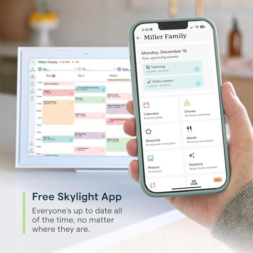 Skylight 15.4" Smart Digital Wall Calendar with Touchscreen
