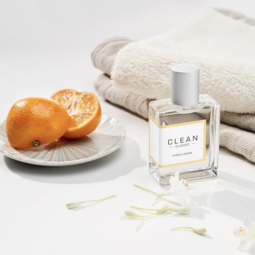 CLEAN Fresh Linens Eau de Parfum 2oz - Layerable Vegan Perfume for Everyday Wear