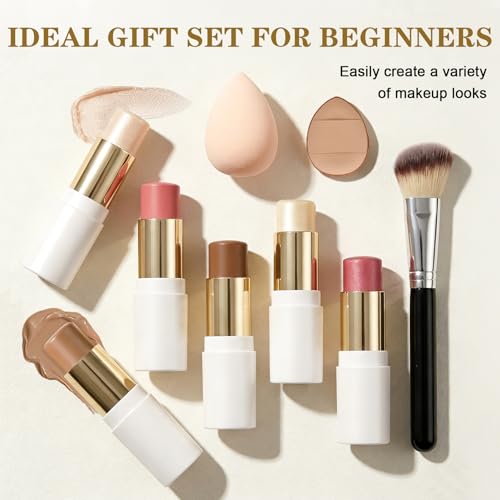 Cream Contour Stick Kit - 6 Colors Double-Ended Makeup Set