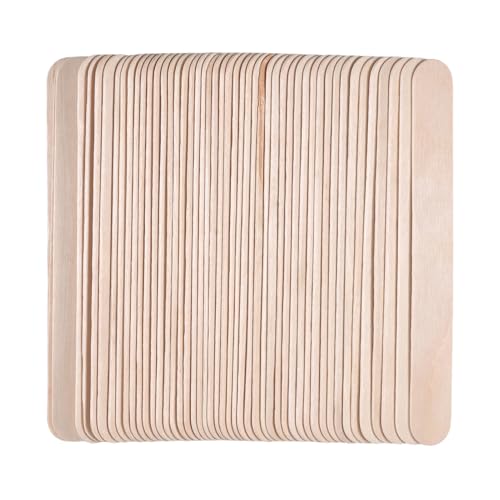 500pcs Wooden Craft Sticks 5.91 Inch Long Natural Wood Popsicle Ice Cream Sticks for DIY Wood Crafts, Jumbo Sticks£¬Hair Removal and Waxing Supplies,Home Art Projects