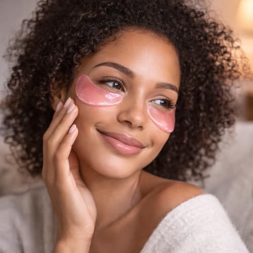 19/90 Revitalizing Hydrogel Under Eye Patches for Dark Circles & Puffiness - Salmon PDRN, Peptides & Hyaluronic Acid - Pink (15 Pair)
