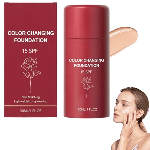 Gawysbm Korean Color Changing Foundation Natural 1 Fl Oz Auto-Adjusting Makeup