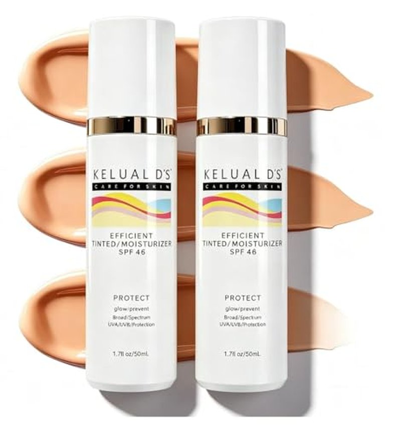 Anti-Aging Tinted Face Moisturizer & Sunscreen SPF 46 - 2 PCS