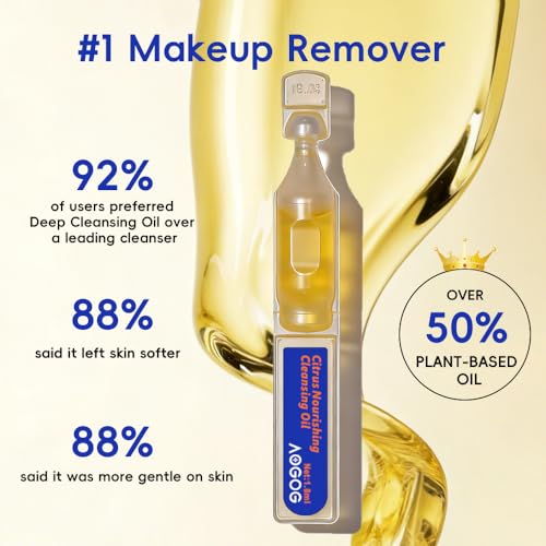 Citrus Nourishing Cleansing Oil - Travel Makeup Remover, 30 Count