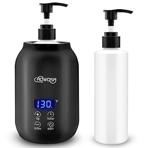 AOWOSA Massage Oil Warmer - Digital Heated Lotion Dispenser for Spa