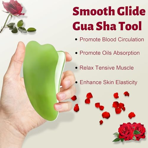 3 Pack Gua Sha Face Oil for Women, Rosehip Oil Organic Facial Oil Moisturizer Infused Rose, Vitamin E & C, Restore and Rejuvenate, Hydrating Facial Oil for Dermaplaning, 1.01fl.oz/30ml