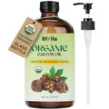 Organic Cold-Pressed Castor Oil with Vitamin E - 16 fl oz