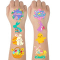 ArtCreativity 240 Pcs Easter Individual Temporary Tattoos for Kids - Pack of 240, 2 Inch Tattoos in 8 Festive Designs - Easter Basket Stuffers and Egg Fillers for Kids