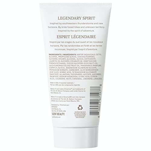 SCENT BEAUTY STETSON Spirit Shaving Cream - Shaving Cream for Men - Woody, Earthy, and Spicy Aroma with Fragrance Notes of Sandalwood, Spices, and Leather - 5 Fl Oz
